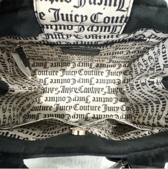 Juicy Couture Black Mini Tote with Crystal Script Logo - Picture 3 of 6